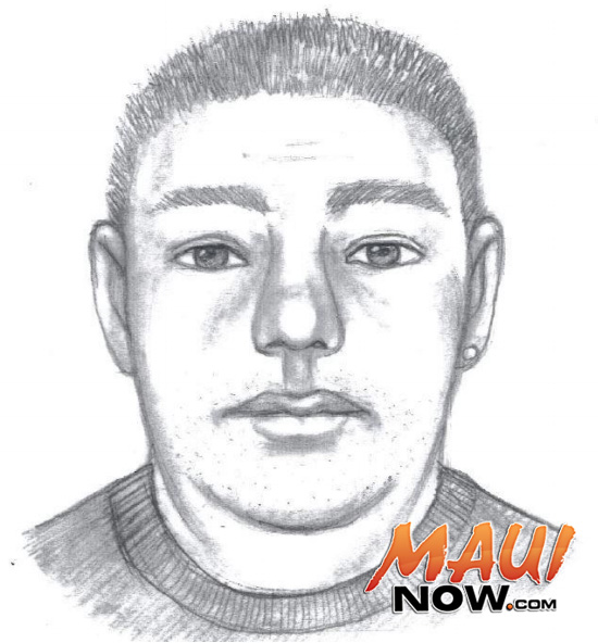 Police sketch of suspect in attempted kidnapping case. 