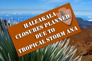 Haleakalā Park Closure planned ahead of storm. Graphics by Wendy Osher. 
