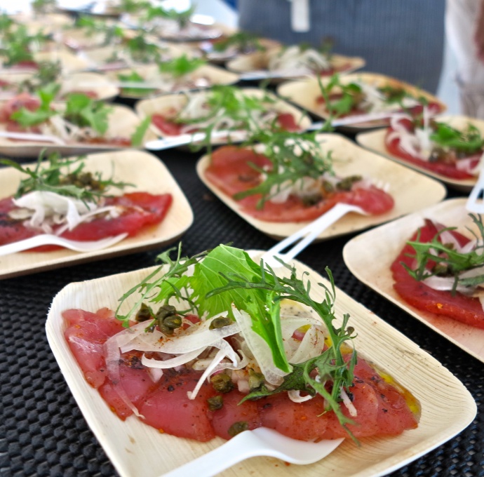 An ahi dish from a previous The Market by Capische? and Kai Kanani sunset cruise. Courtesy image.