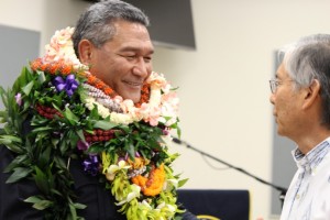 Maui Police Department Swearing-in Ceremonies for Chief Tivoli Taaumu and Deputy Chief Dean Rickard. Photos by Wendy Osher.