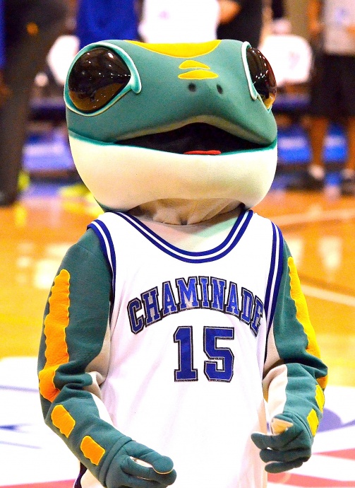 The Chaminade University mascot will be leading the cheers for the Silverswords when the 2014 Maui Invitational Tournament tips off Monday at Lahaina Civic Center. File photo by Rodney S. Yap.