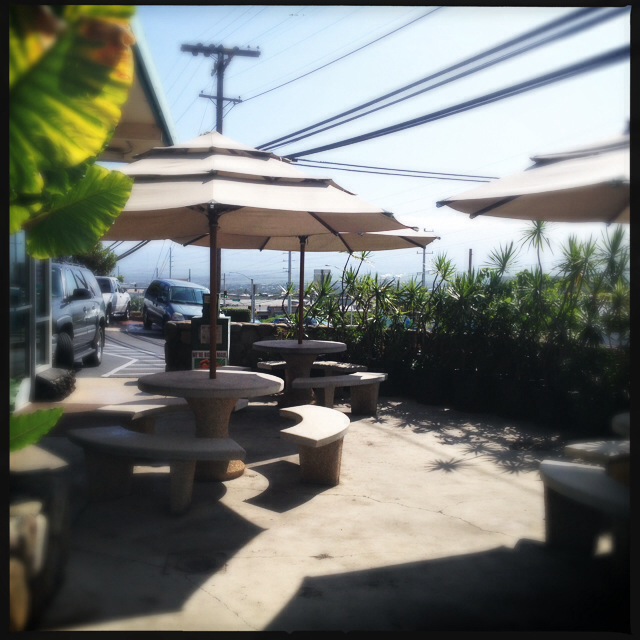 The cafe offers some nice outdoor seating. Photo by Vanessa Wolf
