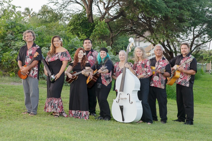 Students of UHMC’s Institute of Hawaiian Music. Photo courtesy University of Hawaiʻi Maui College.
