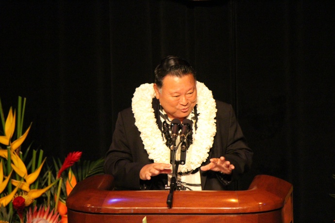 Maui Mayor Alan Arakawa.  Photo by Wendy Osher.