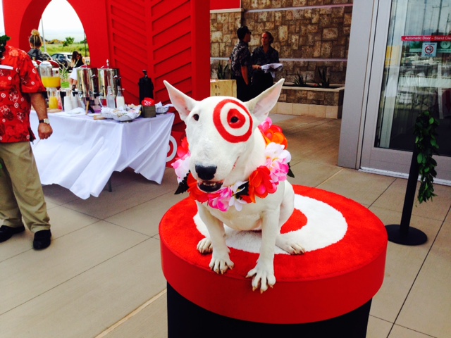 Bullseye, the officials mascot of Target Corporation. Photo Debra Lordan.