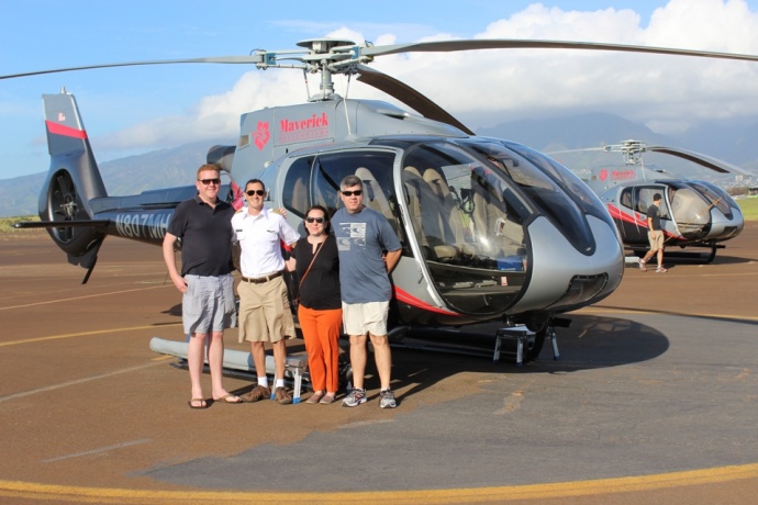 Maverick Helicopters' First Maui Flight, April 10, 2015. Courtesy photo.
