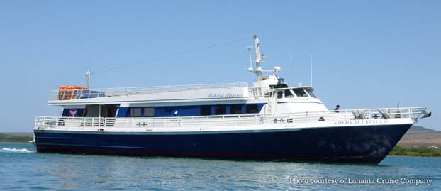 Molokai Ferry courtesy Lahaina Cruise Company via Maui Council Services.