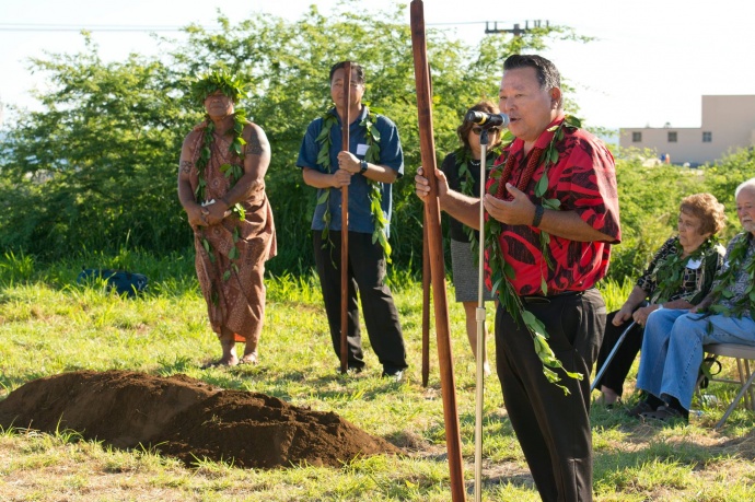 Hospice Maui's groundbreaking ceremony for it's Hale Ho'olu'olu facility. (5.21.2015)
