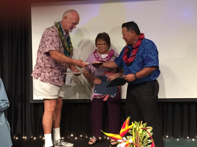 2015 Outstanding Older American Award (male) recipient - Donald Jensen - at the 47th Annual Maui County Outstanding Older American Awards Luncheon. (5.15.2015). Photo courtesy Maui Police Department.