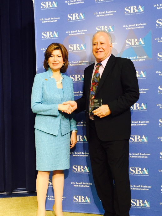 SBA Administrator Maria Contreras-Sweet at the White House with Sen. Russell Ruderman. Photo courtesy of Sen. Russell Ruderman.