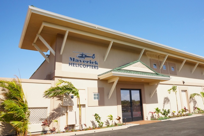 Maverick Helicopters celebrates the opening of its Maui operations with a ribbon cutting ceremony and Lei Day celebration. Courtesy photo. 