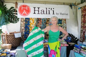 “The Made in Maui County Festival provided me with an opportunity to participate in a first-class show and marketing event that is not available on this scale for a small business.”--Harriet Alms, Hali`i by Harriet
