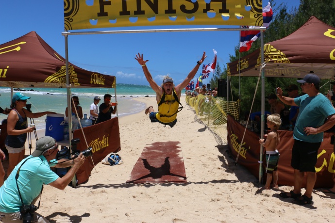 Maui-+s Connor Baxter wins OluKai Ho-+olaule-+a Mens Elite SUP photo credit to Spencer Sheehan