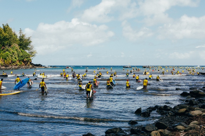 OluKai Ho'olaule'a SUP Competitors 2015 Photo by Mark Kushimi