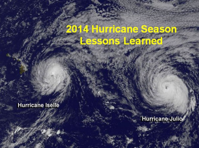 2014 Hurricane Season lessons learned. Image credit: NOAA/NWS.
