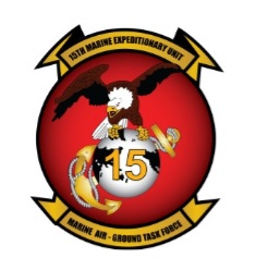 US Marine Corps 15th Marine Expeditionary Unit crest.