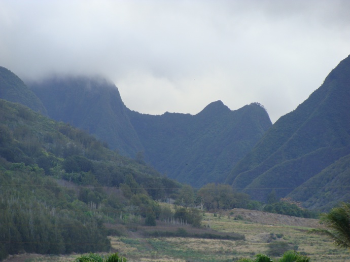 Waikapū landscape from the Maui Tropical Plantation.