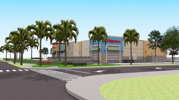 Walgreens Kīhei site plan - Courtesy Walgreen Maui Inc., via DEA prepared by PBR Hawaiʻi.
