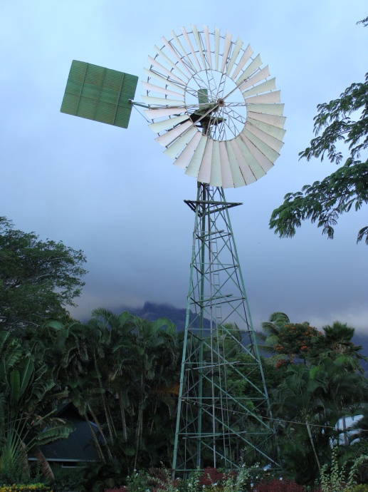 Windmill at the Maui Tropical Plantation.