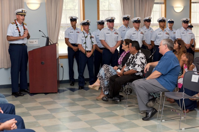  Remarks by Captain Shannon Gilreath Commander, Coast Guard Sector Honolulu during the Change of Command Ceremony. (6.8.2015) 