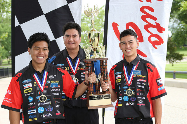 Maui High students Joseph Burger and David Casayuran finished fourth in the Ford AAA Student Auto Skills Competition held on June 9, 2015 in Michigan.