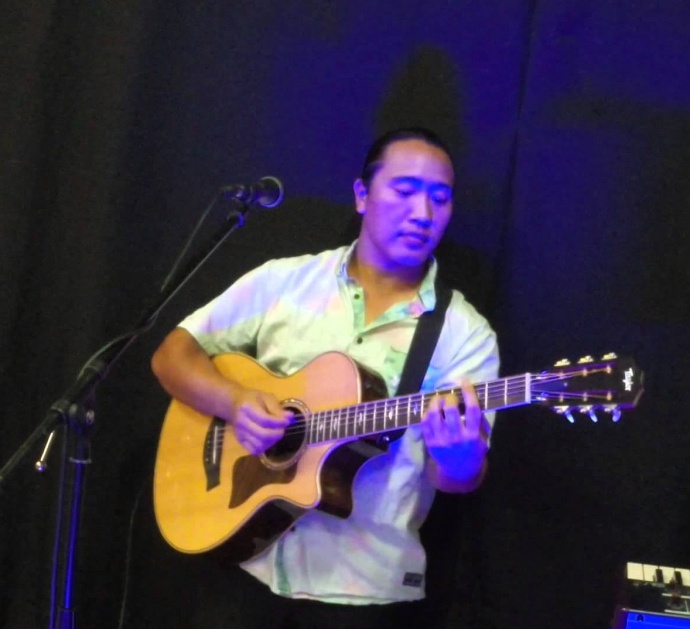 Dane Fujiwara guitar on stage