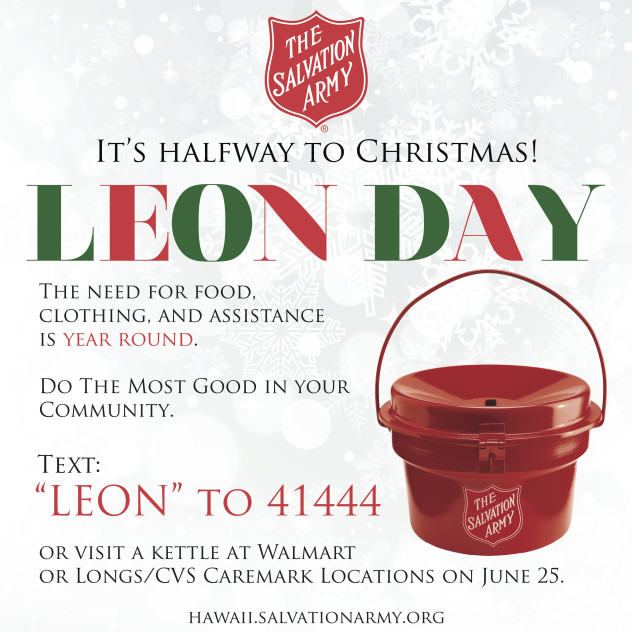 LEON Day, image credit: The Salvation Army.