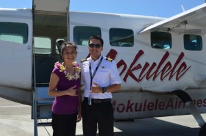 The first 500 island hoppers to fly Mokulele Airlines on King Kamehemeha Day will receive lei. Courtesy photo.
