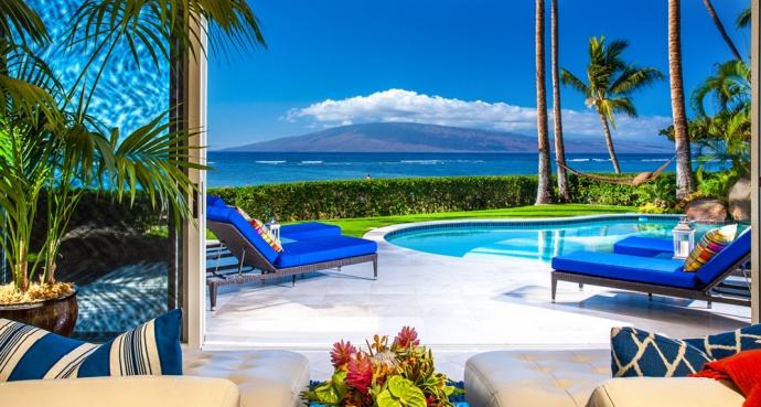 Opal Seas vacation home on Baby Beach in Lahaina, one of many luxury accommodations available through Tropical Villa Vacations. Courtesy photo.