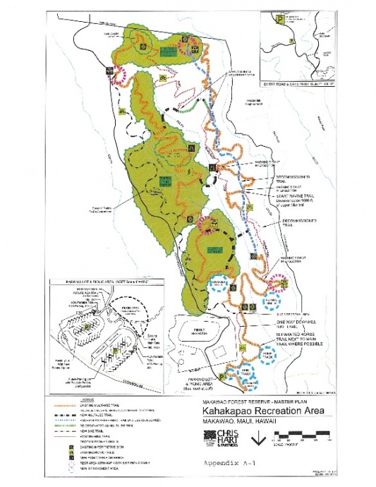 Kahakapao Recreational Area. Image map courtesy Chris Hart & Partners via Draft EA and EISPN.