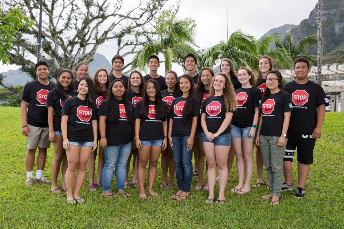 Hawaiʻi Meth Project Teen Advisory members for 2015-2016.