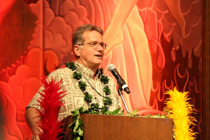 Kepa Maly, Executive Director of Lāna‘i Culture and Heritage Center. Photo by Wendy Osher.