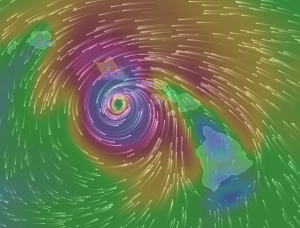 Wind Model via Windyty.com - August 24, 2015