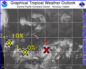 Image: CPHC Tropical Depression Three-C develops in Central Pacific 