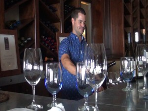 Preparing for a wine tasting at Fleetwood's on Front Street. Photo by Kiaora Bohlool.