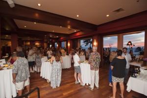 Diners at the launch party for Hawai'i Seafood Month at MiGRANT Maui. Photo by Mieko Horikoshi.
