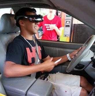 Distracted driving simulator. Courtesy photo.