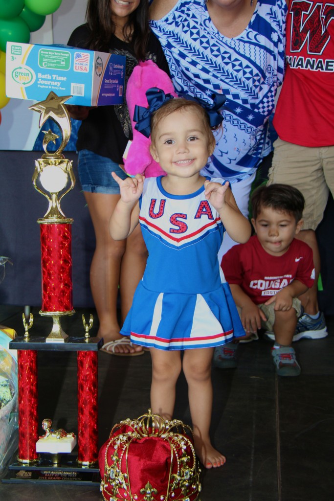 63rd Maui County Fair Cameron Delatori Brown, Healthy Baby 2015 contest winner. Photo credit: Troy Hashimoto.