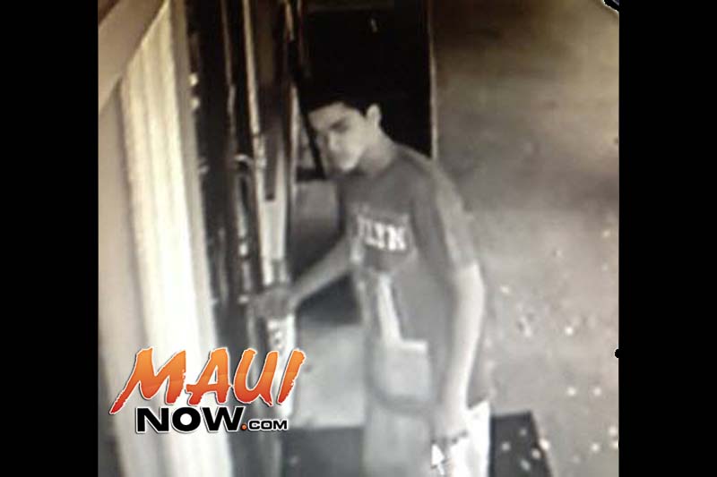 Surveillance image, Aug. 23, 2015. Image credit: Maui Police Department.