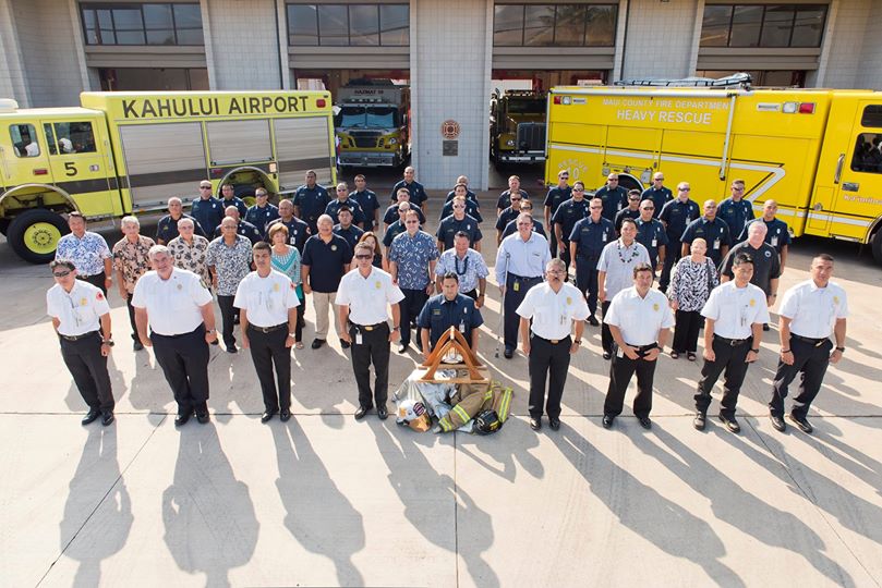 MFD 9/11 Memorial Ceremony at the Kahului Fire Station. Photo credit: County of Maui.