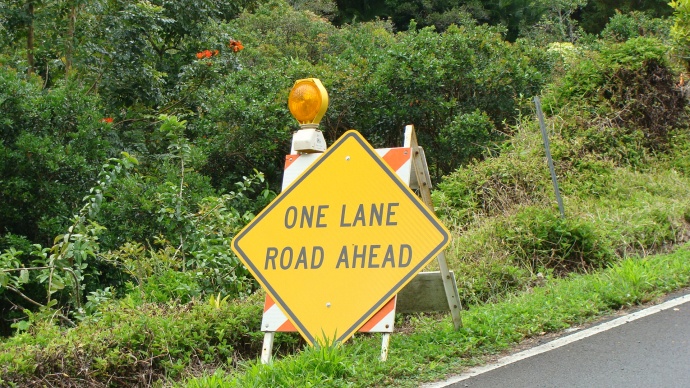 Maui road work, file photo by Wendy Osher.
