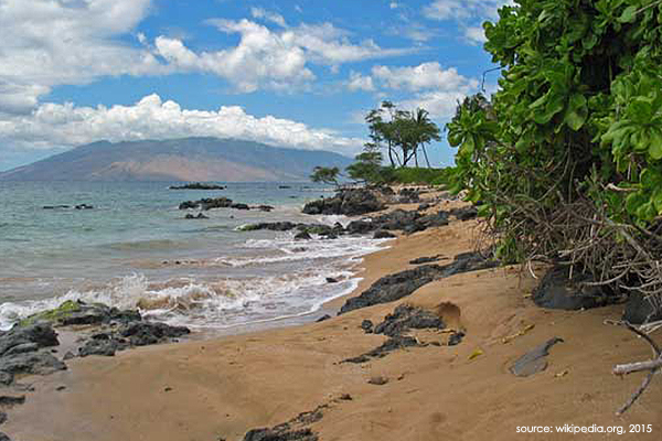 Kīhei beach photo from Wikipedia.