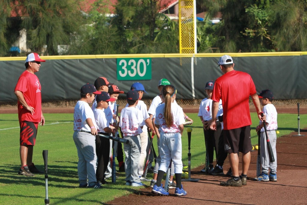 Kurt Suzuki Youth Baseball Clinic. File photo 2014, courtesy Kurt Suzuki Family Foundation.