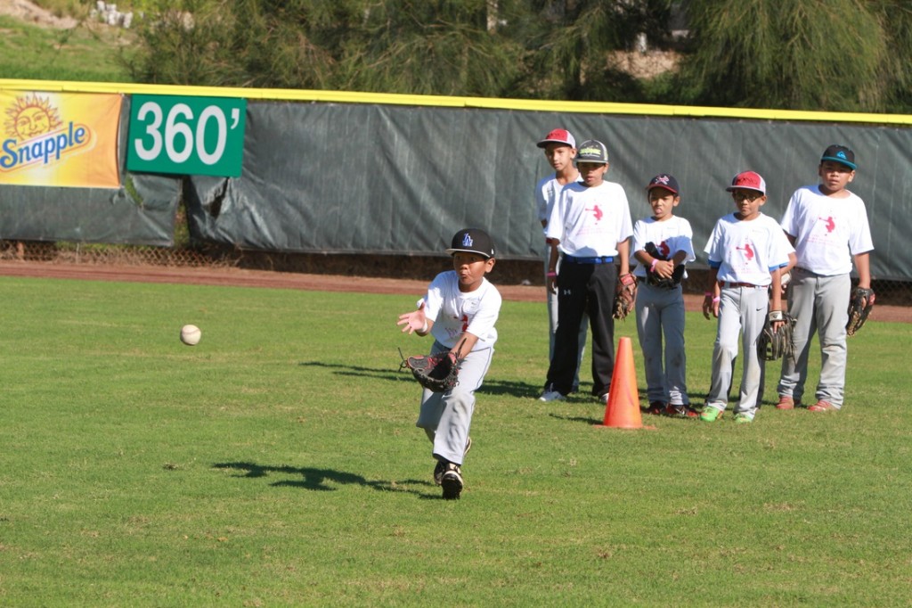 Kurt Suzuki Youth Baseball Clinic. File photo 2014, courtesy Kurt Suzuki Family Foundation.