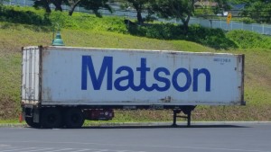 Matson container. Photo by Wendy Osher.