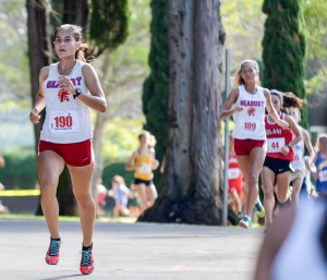 Seabury Hall's Victoria Winham was 15th overall and the MIL's second best finisher the girls division Saturday. Photo by Rodney S. Yap.