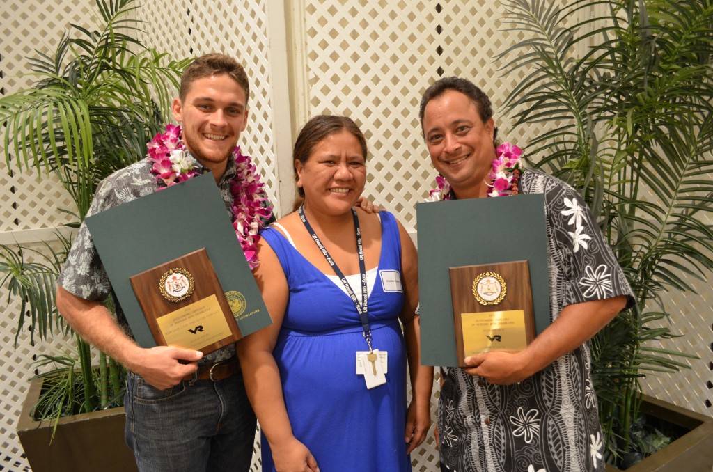 The 2015 Community Business Award was presented by the Maui Nonprofit Directors Association for HC&S' longstanding support of the Maui community. HC&S photo.