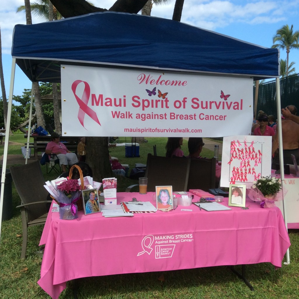 1st Annual Maui Spirit of Survival Walk Against Breast Cancer. Photo credit: Brian J. Burns.