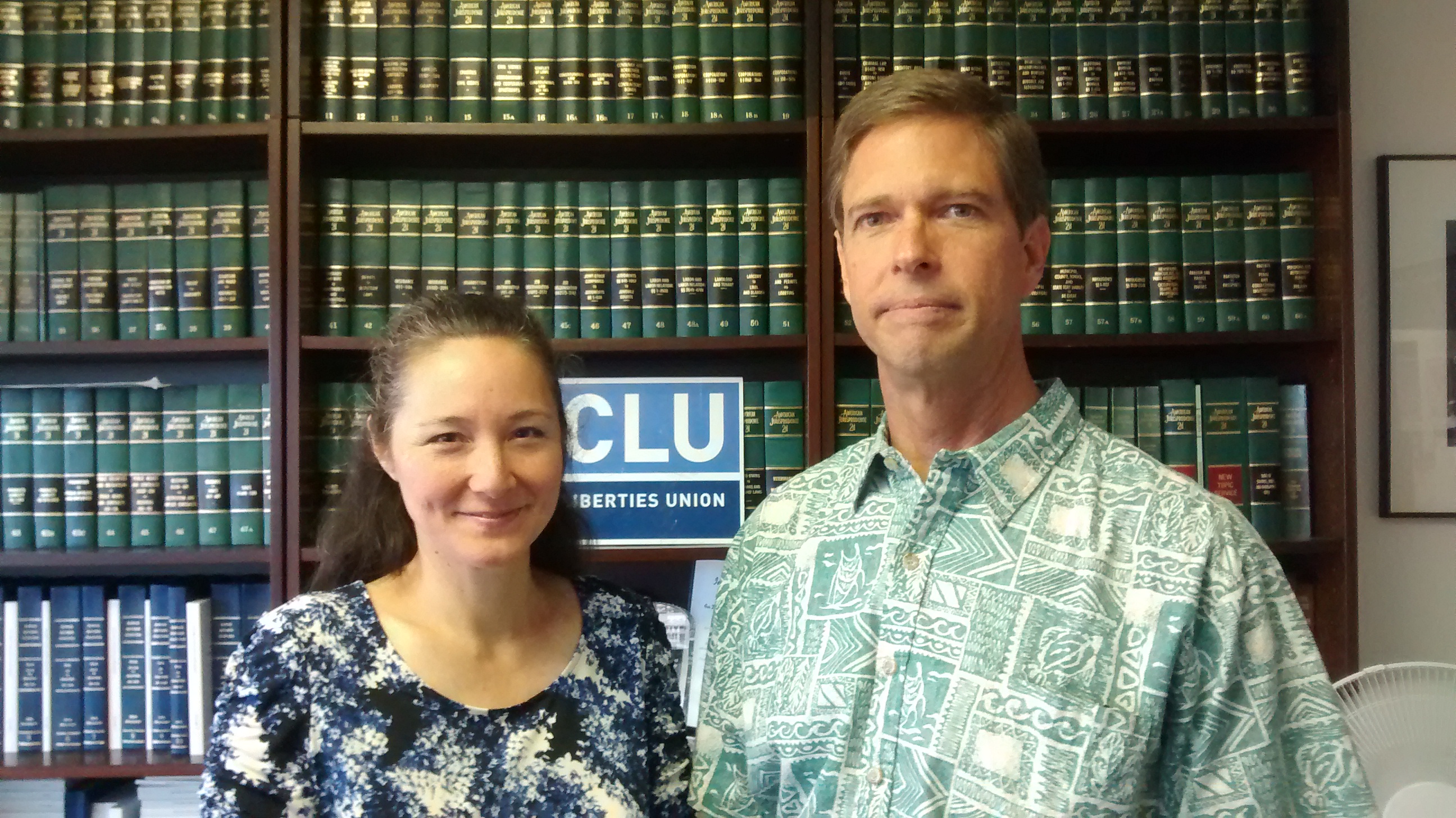 Pastor Strat Goodhue and his wife Doreen. Photo courtesy ACLU.