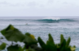 Line-up at Sunset Beach, O'ahu at the HIC Pro. Photo courtesy of World Surf League (WSL).